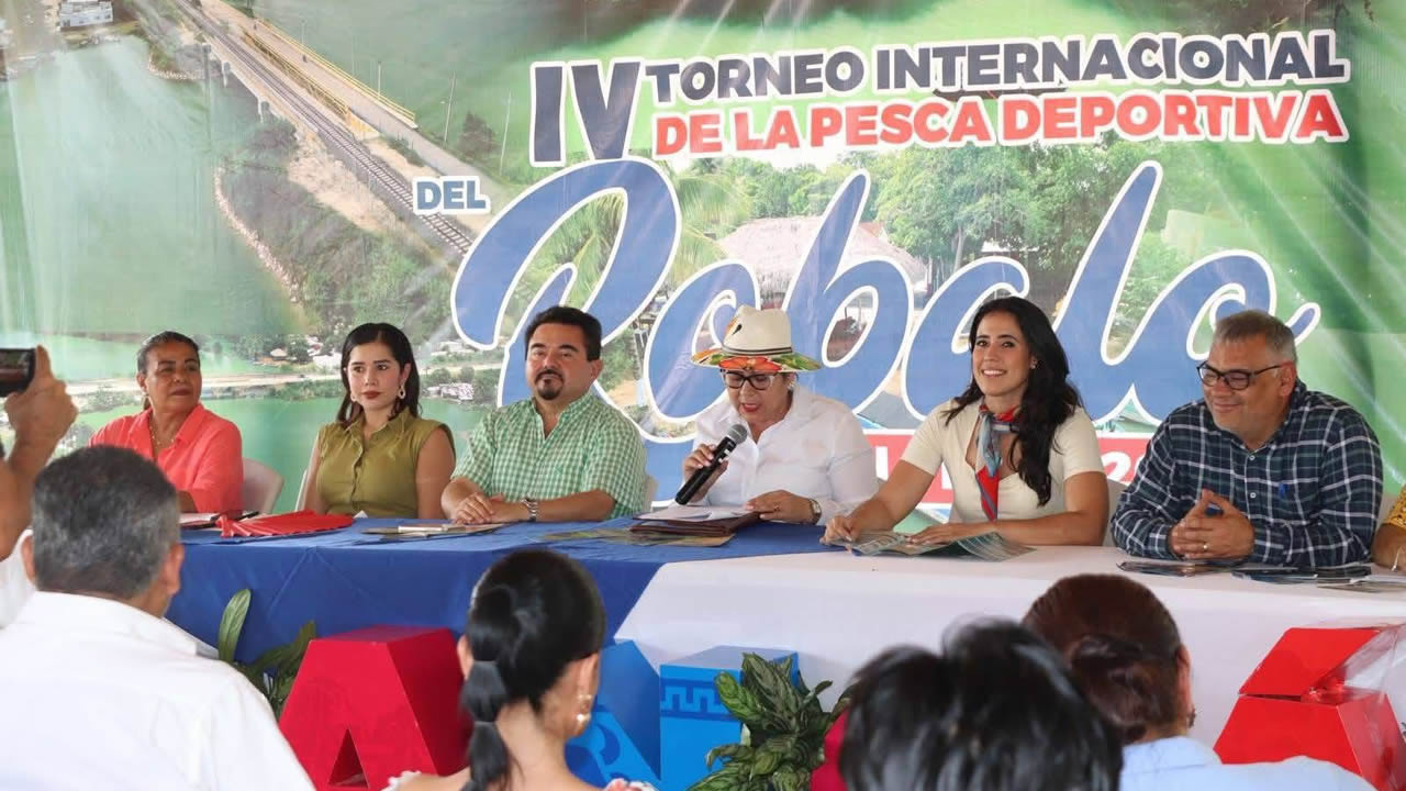 Diputado Federal Julio Ernesto Gutiérrez Bocanegra Presente en Rueda de Prensa del IV Torneo Internacional de la Pesca Deportiva del Robalo San Pedro 2025